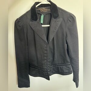 Ralph Lauren Black Tailored Jean Jacket